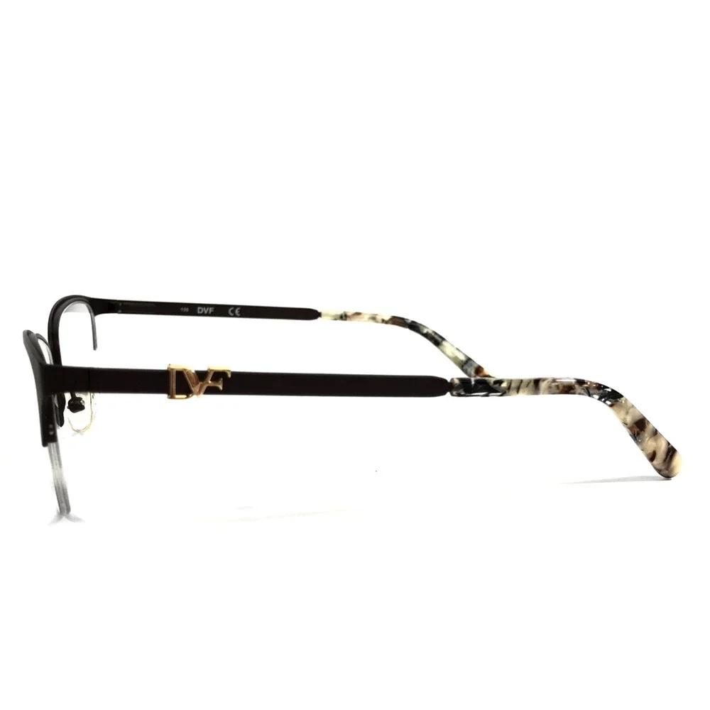 Diane Von Furstenberg Eyeglasses Frames DVF8056 210 Brown Cat Eye 52-17-135